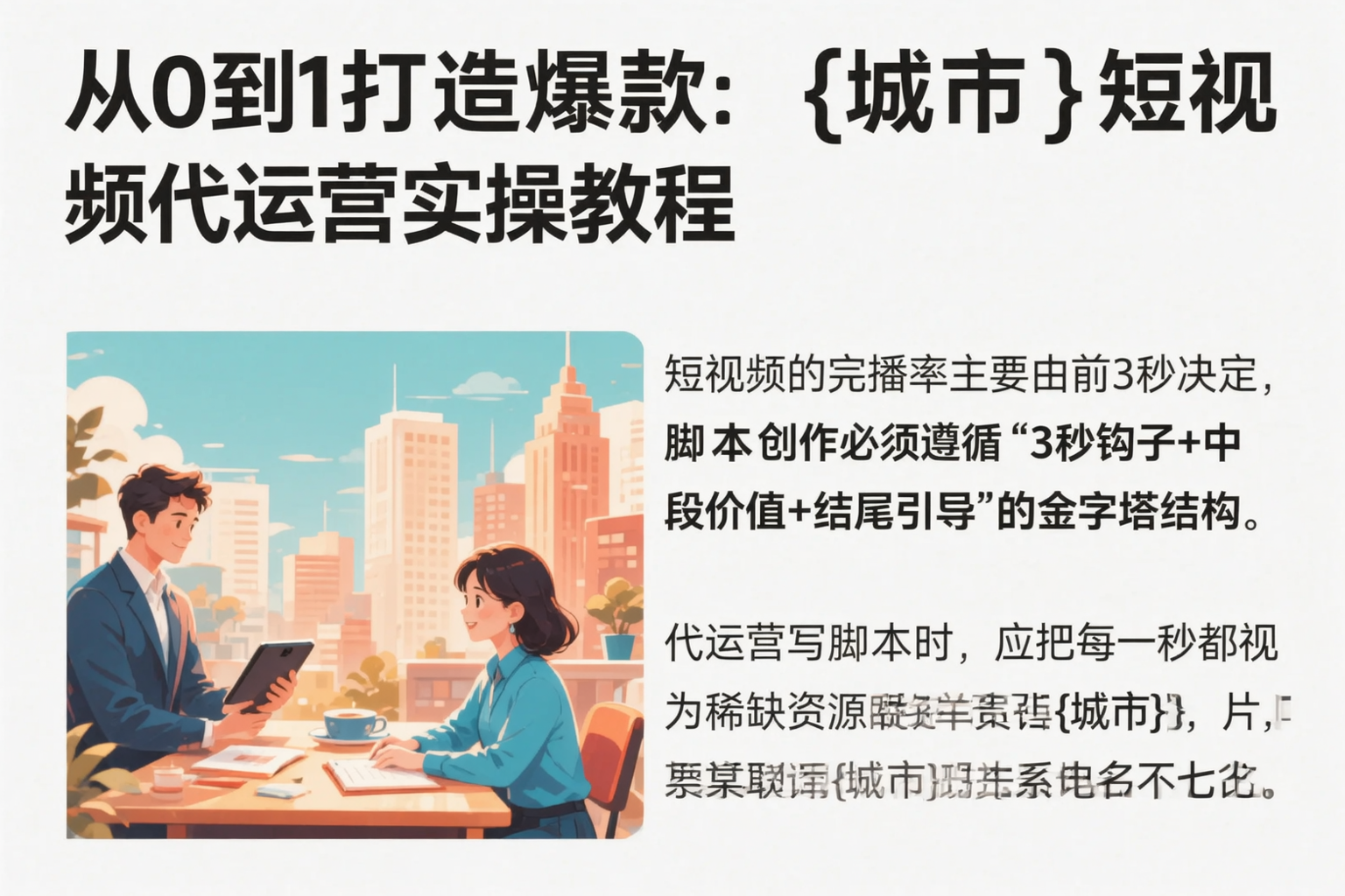 从0到1打造爆款:阳泉短视频代运营实操教程