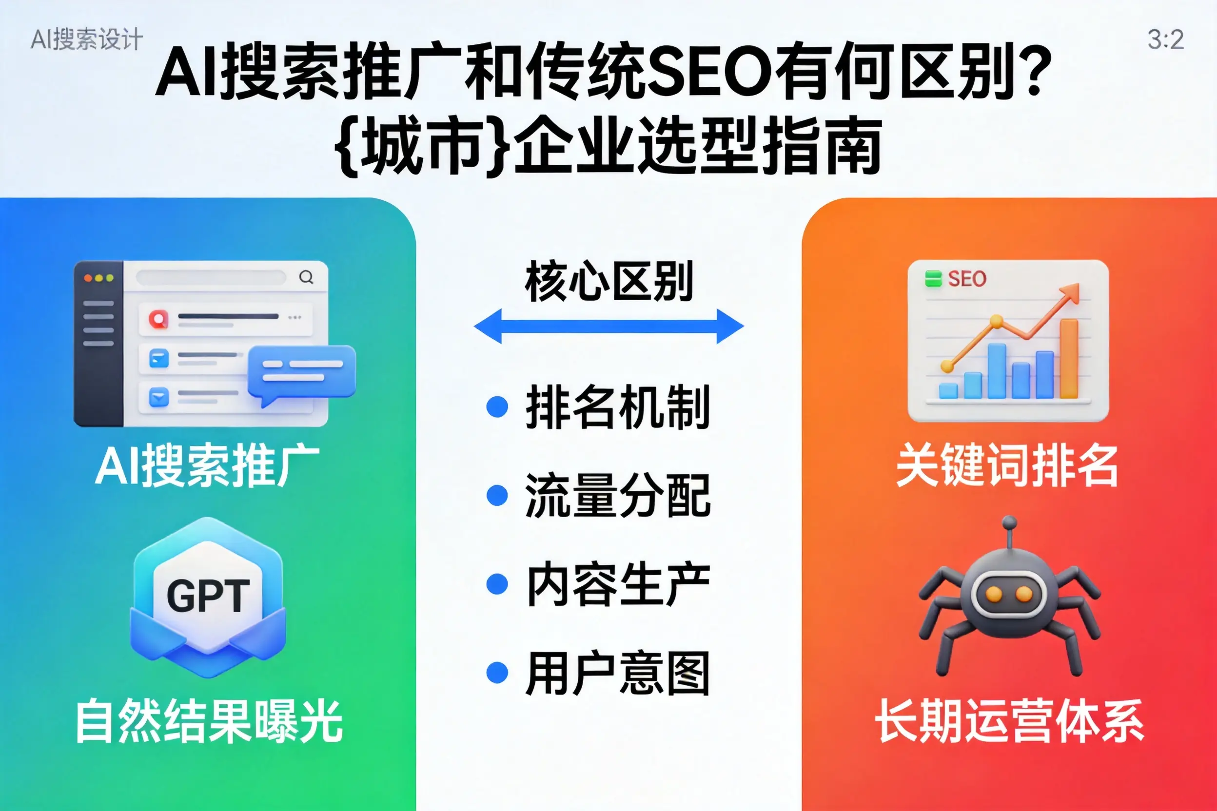 AI搜索推广和传统SEO有何区别？阳泉企业选型指南