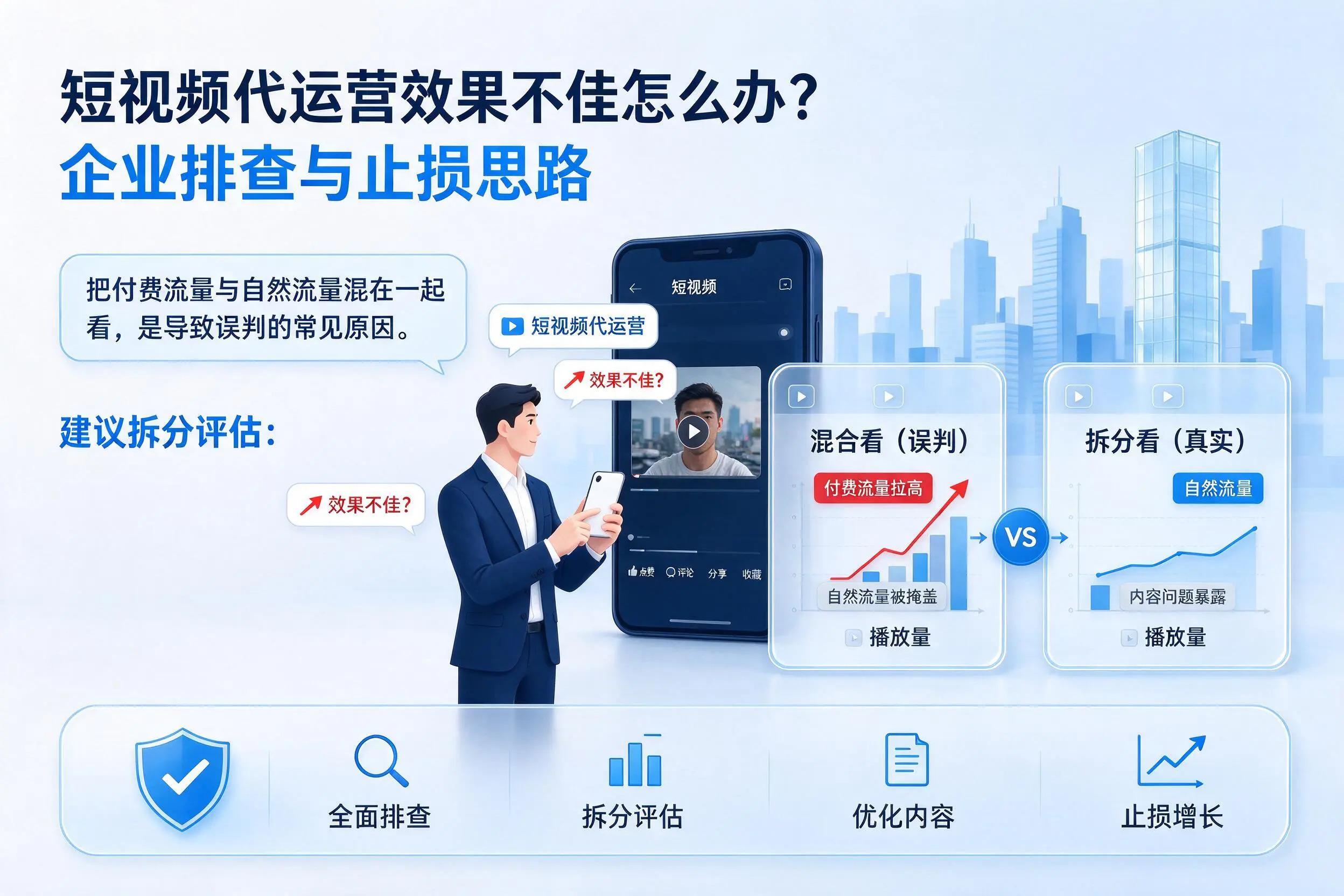 短视频代运营效果不佳怎么办?阳泉企业排查与止损思路