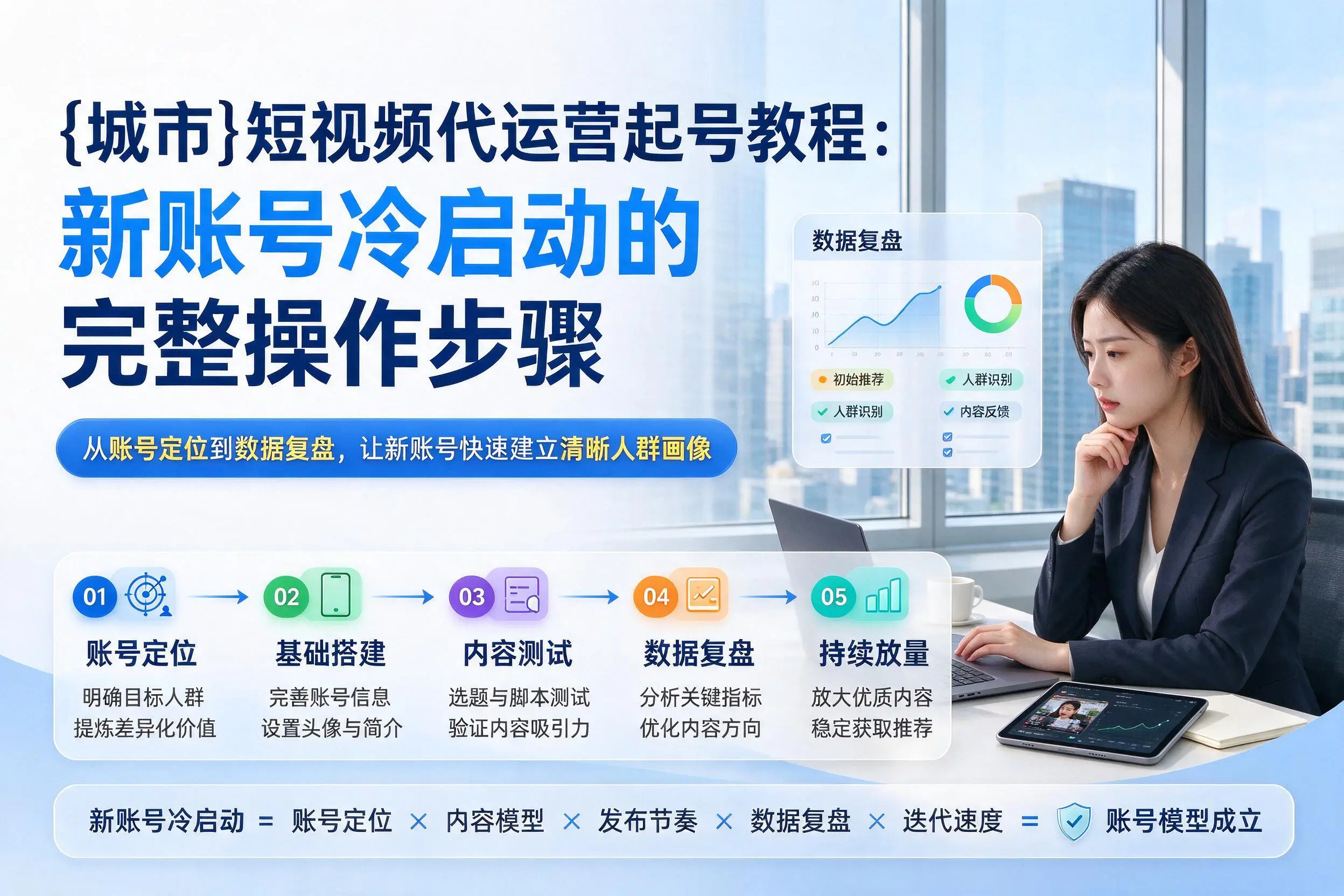 阳泉短视频代运营起号教程:新账号冷启动的完整操作步骤