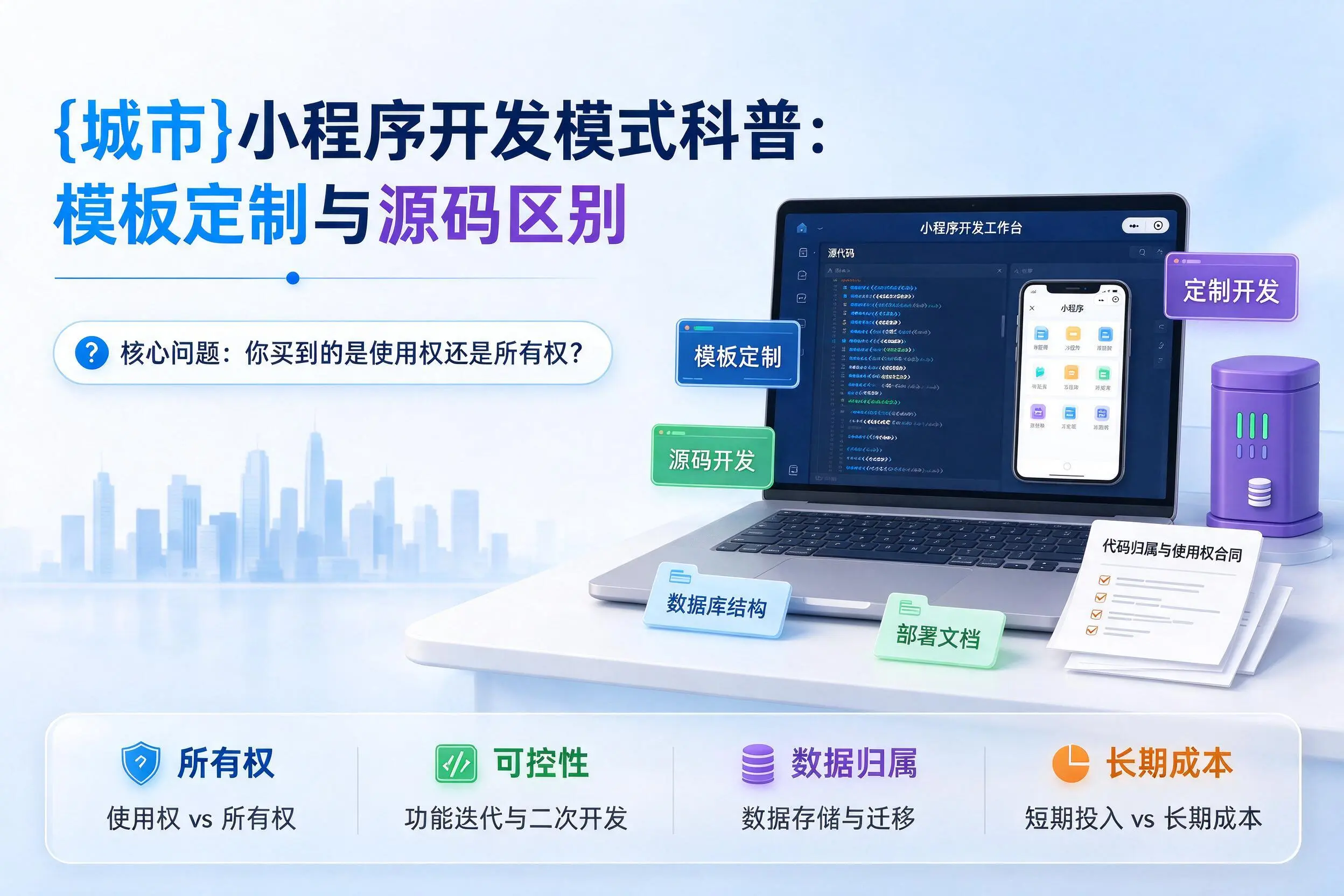 阳泉小程序开发模式科普:模板定制与源码区别