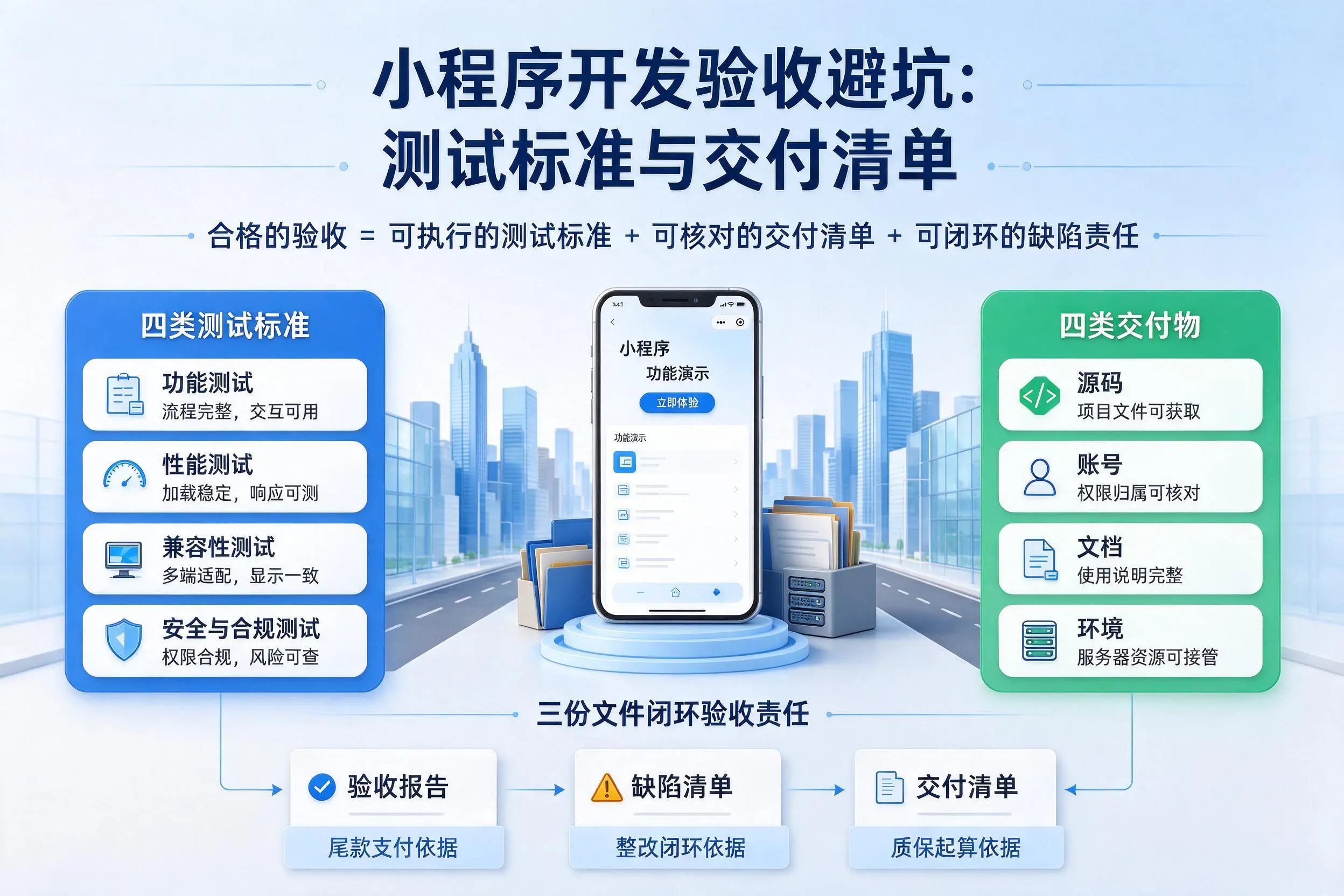 阳泉小程序开发验收避坑：测试标准与交付清单