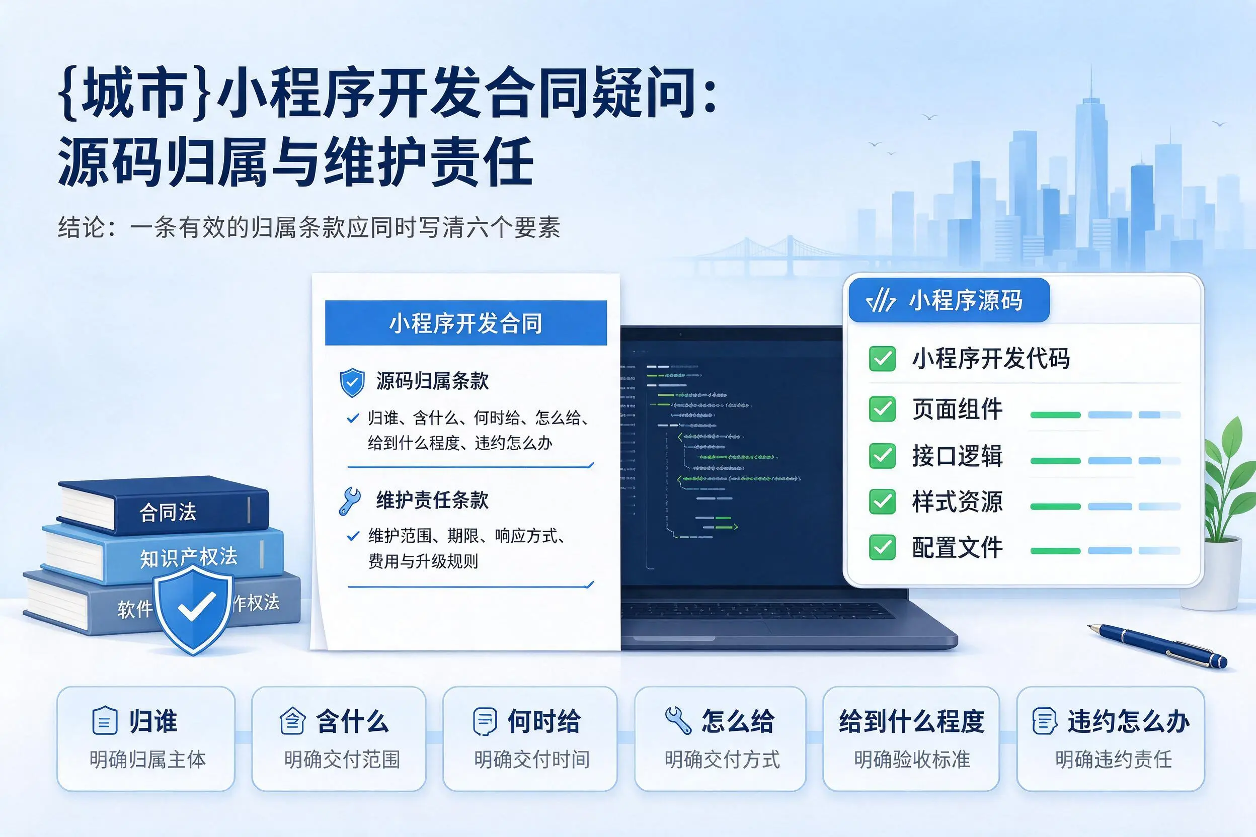 阳泉小程序开发合同疑问：源码归属与维护责任