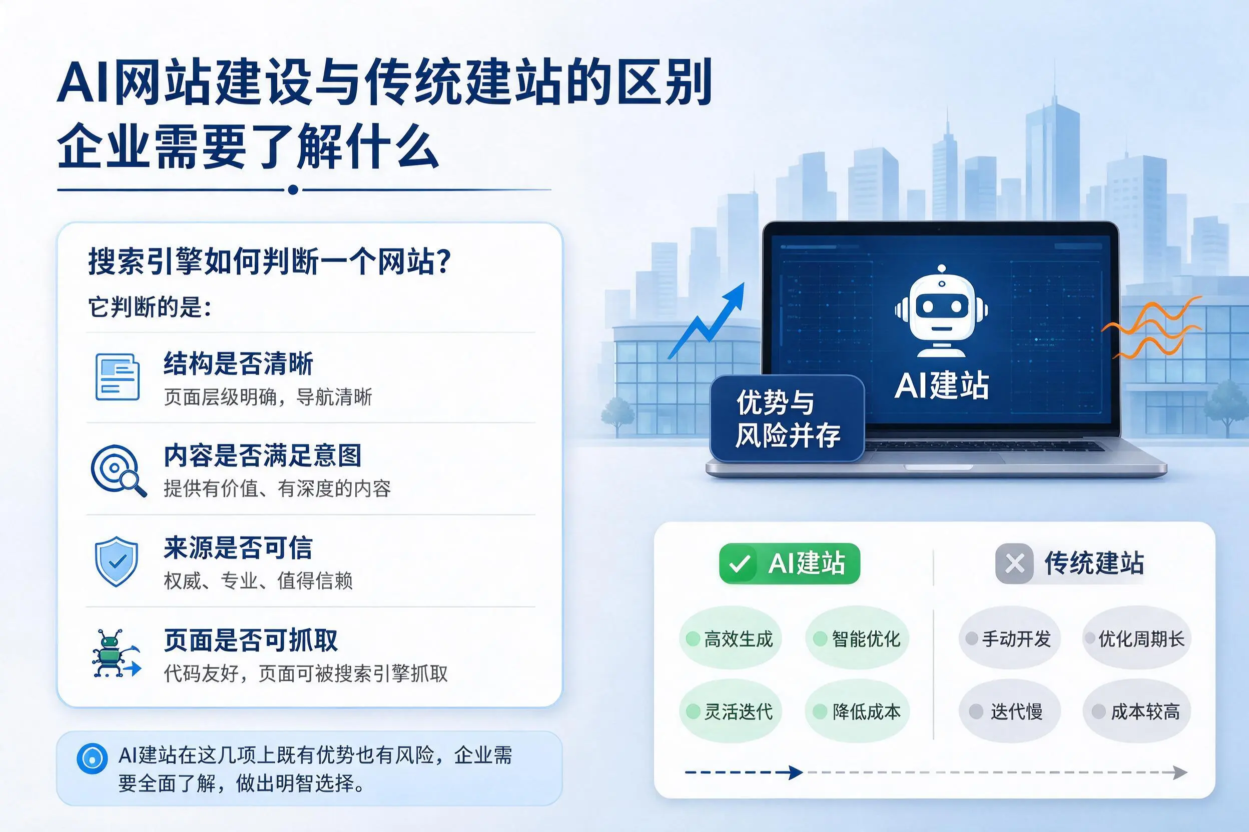 AI网站建设与传统建站的区别，阳泉企业需要了解什么
