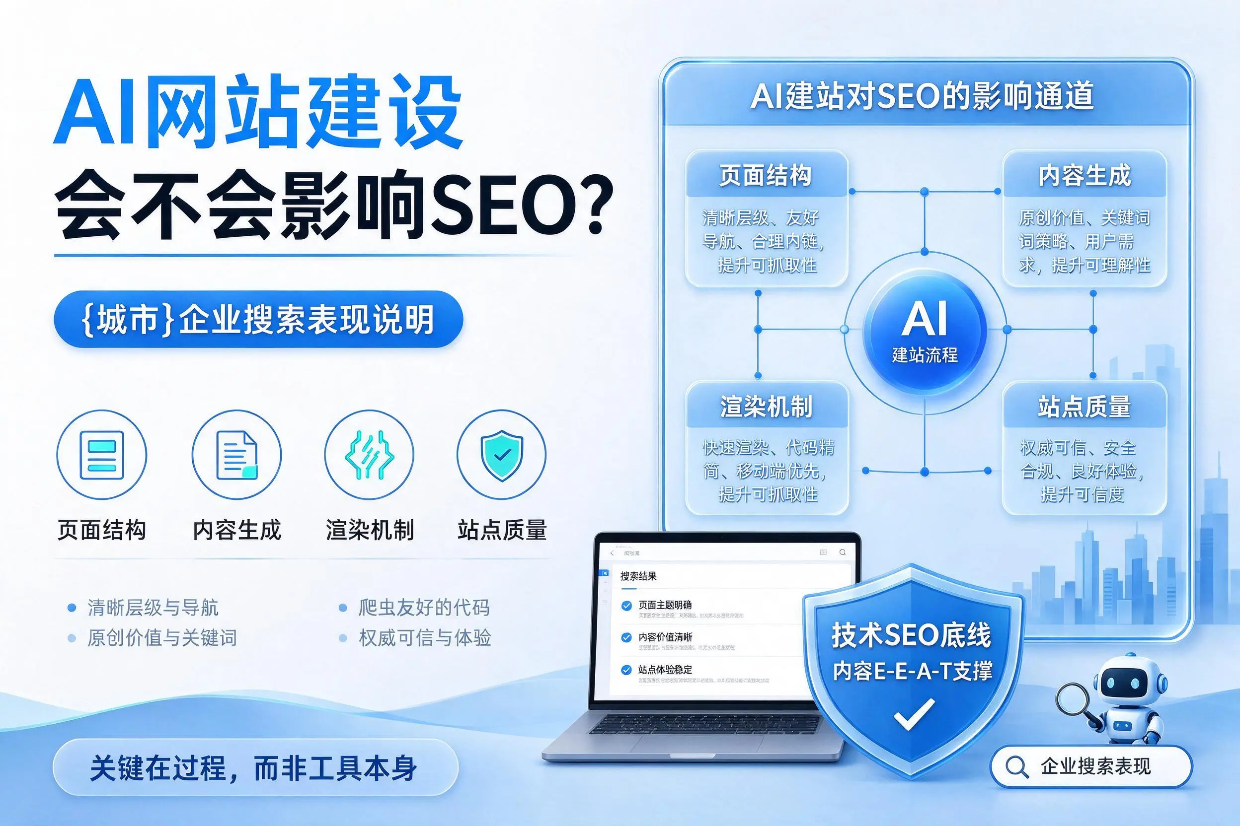 AI网站建设会不会影响SEO?阳泉企业搜索表现说明