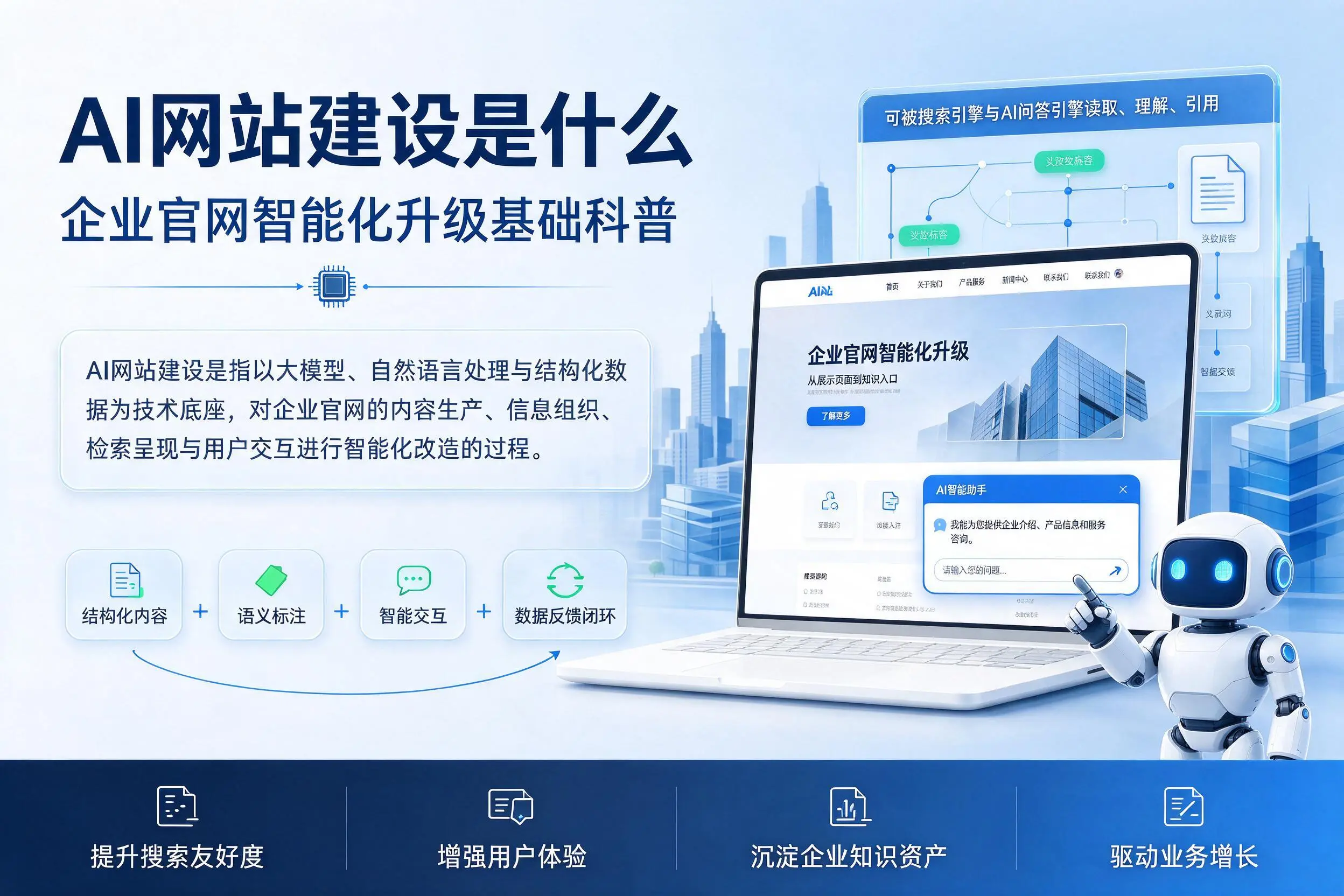 AI网站建设是什么:阳泉企业官网智能化升级基础科普