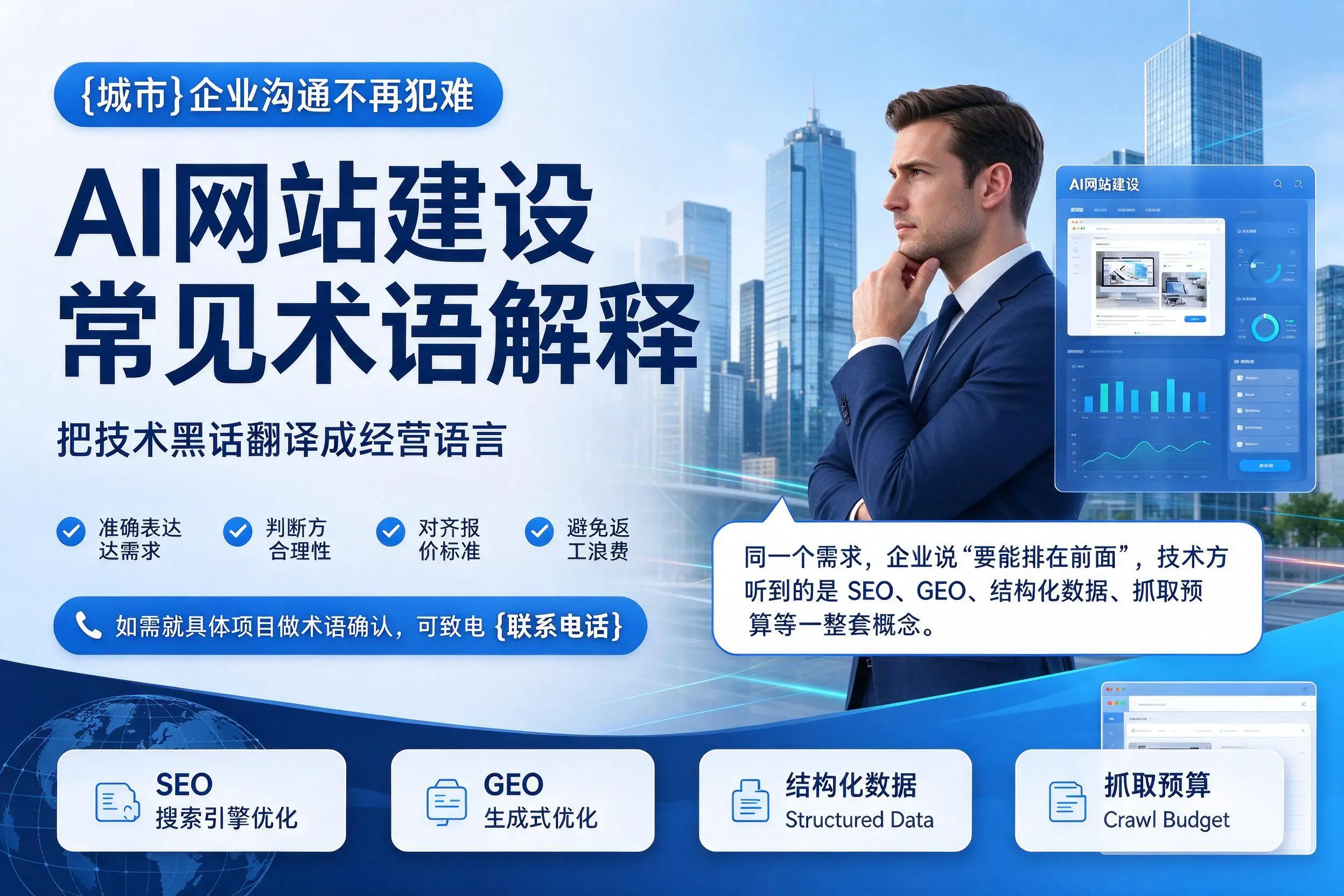AI网站建设常见术语解释，阳泉企业沟通不再犯难
