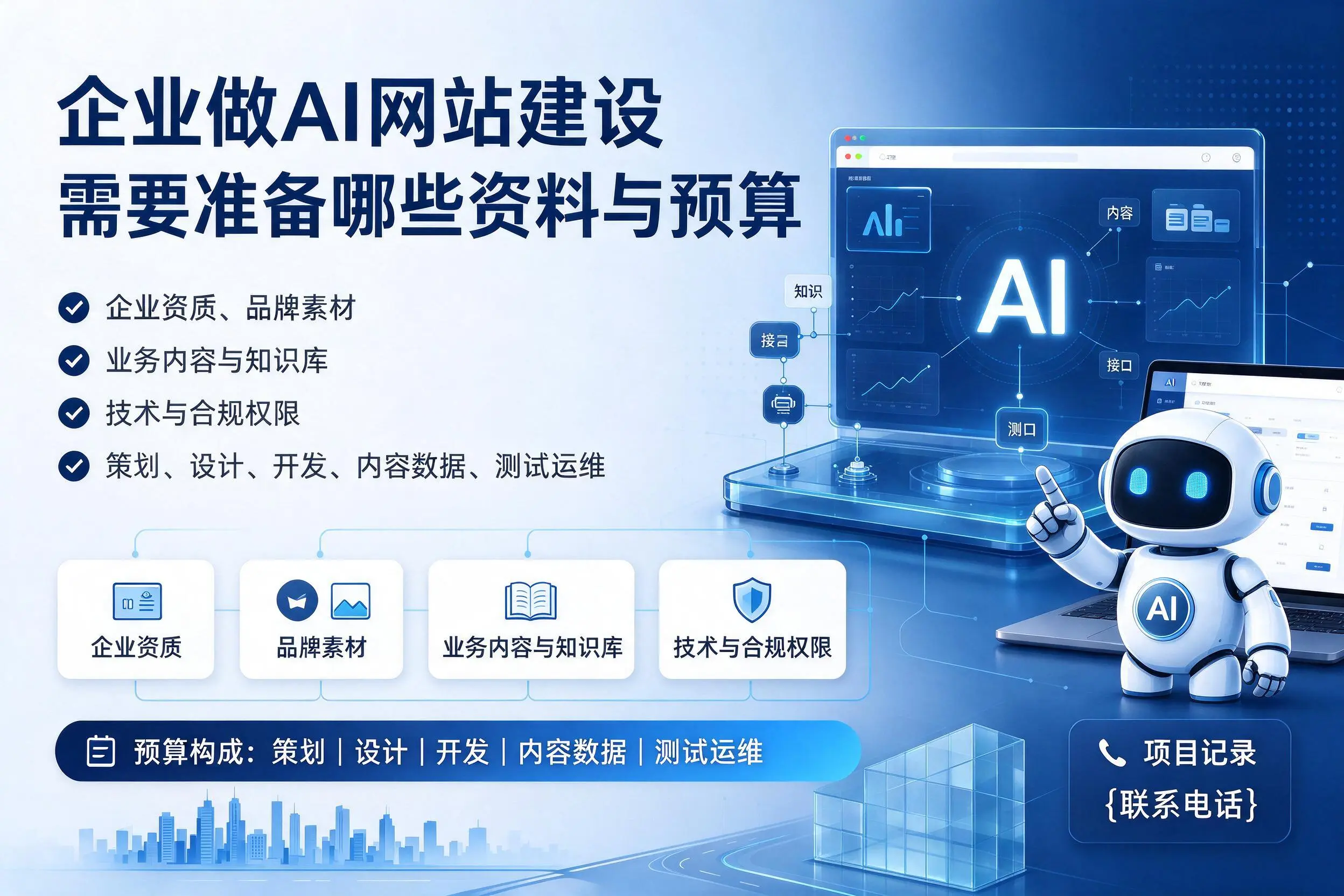 阳泉企业做AI网站建设需要准备哪些资料与预算