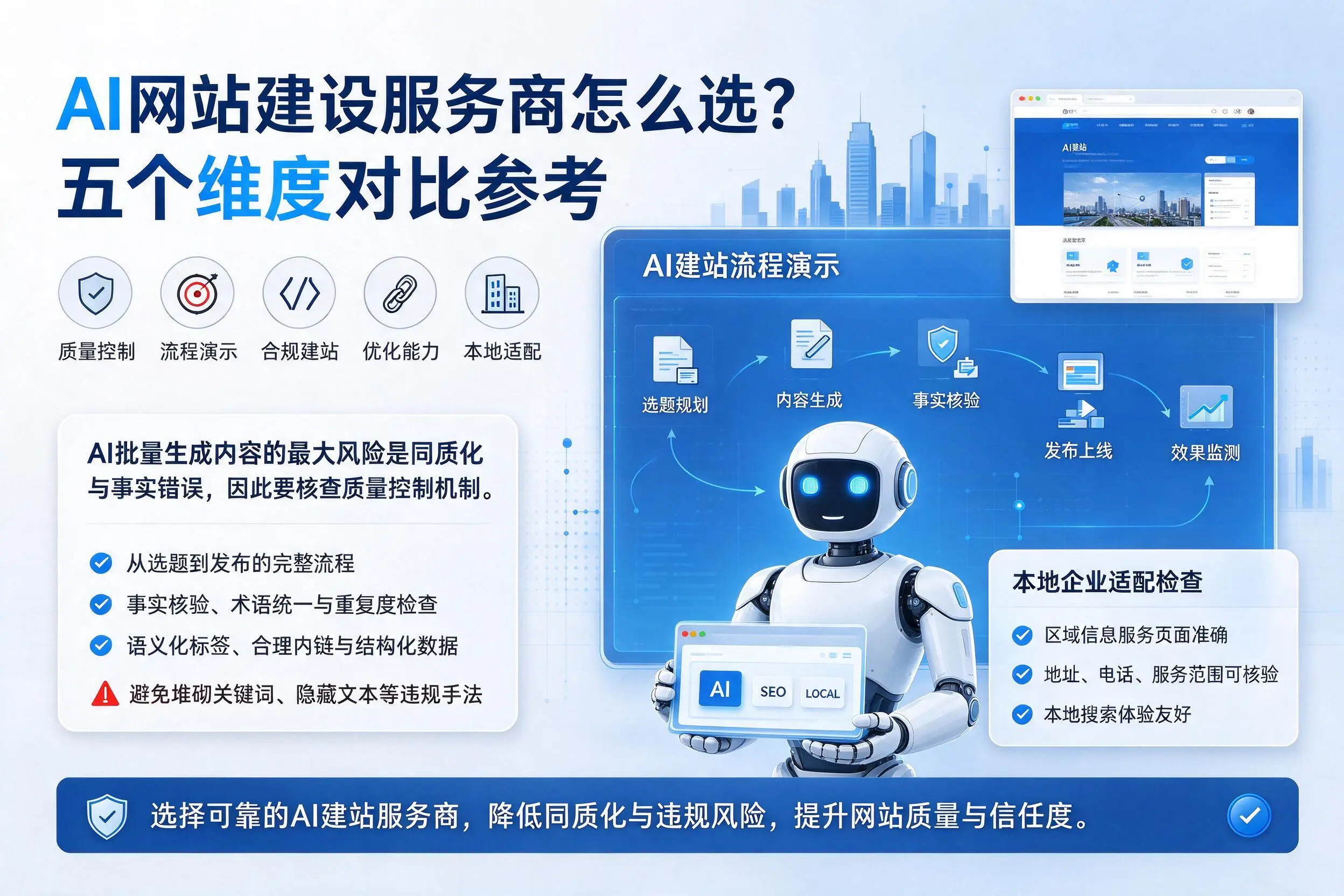 阳泉AI网站建设服务商怎么选？五个维度对比参考