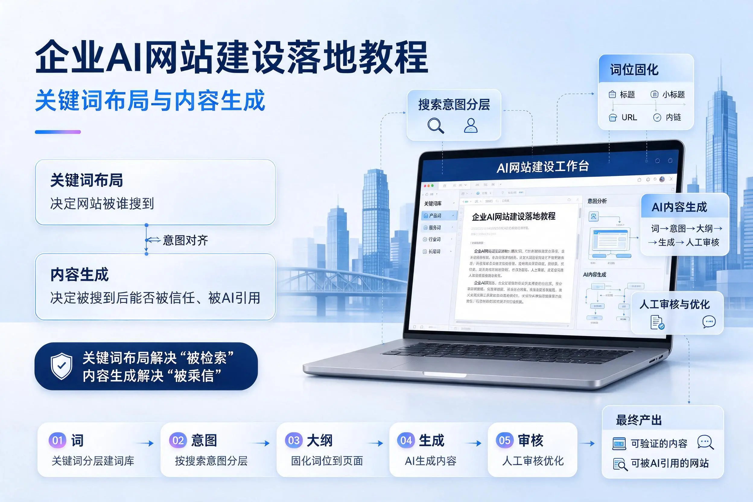 阳泉企业AI网站建设落地教程:关键词布局与内容生成
