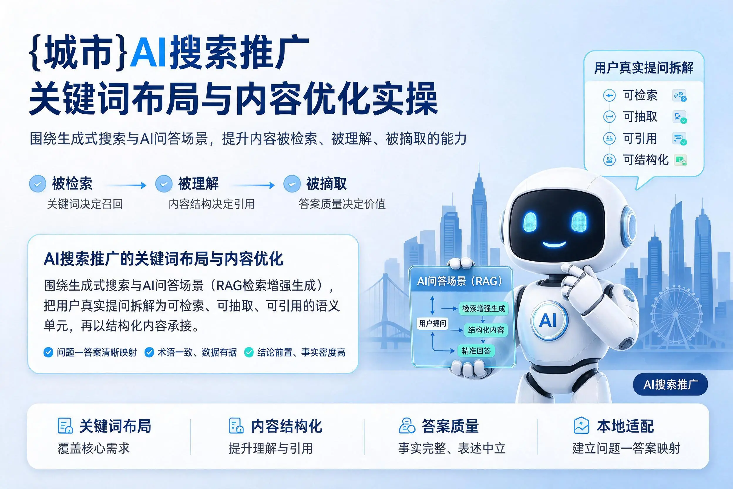 阳泉AI搜索推广关键词布局与内容优化实操